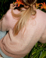 allrich kate sandalwood color gradient mohair sweater