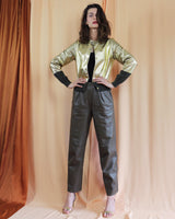 Lux Gold Cardigan Khaki