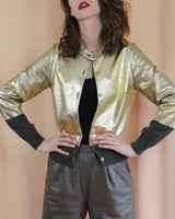 Lux Gold Cardigan Khaki