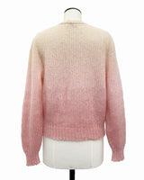 mohair kate sweater womnes collection allrich color gradient offwhite pink long sleeve paris knit brand