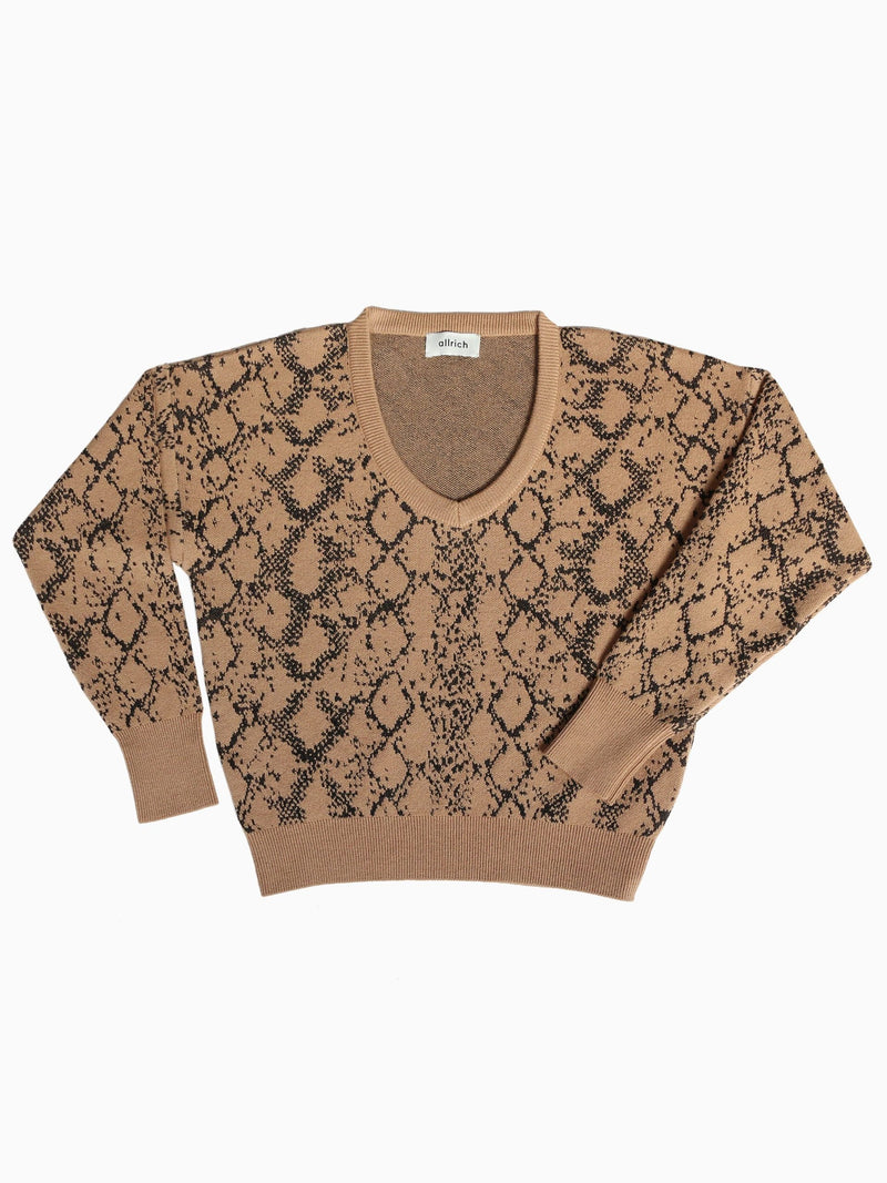 Women Cropped Monogram jacquard sweater Gold/Black