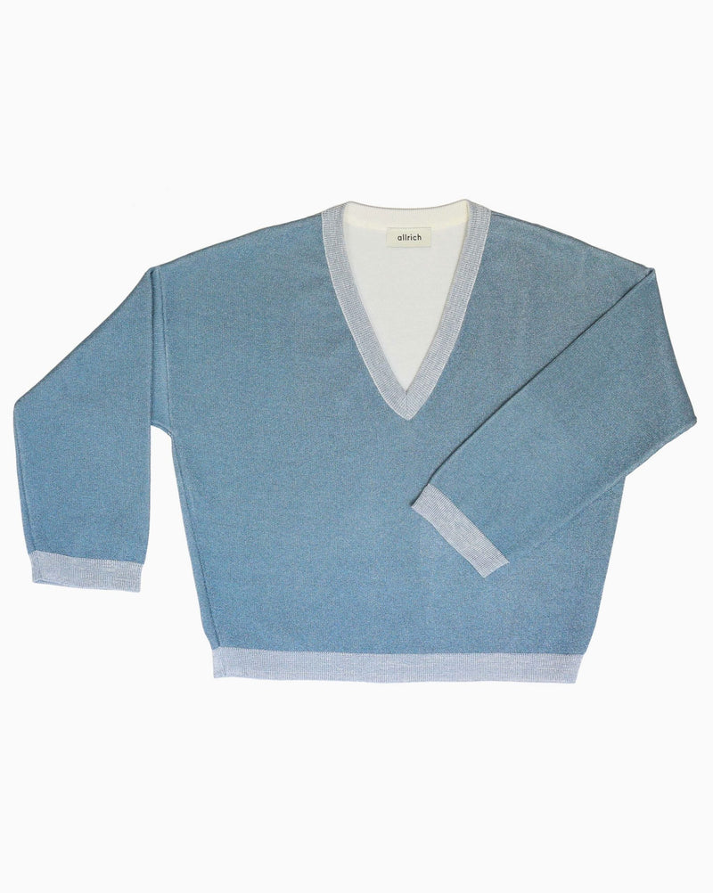 Stella Sweater Cobalt Blue White – allrich